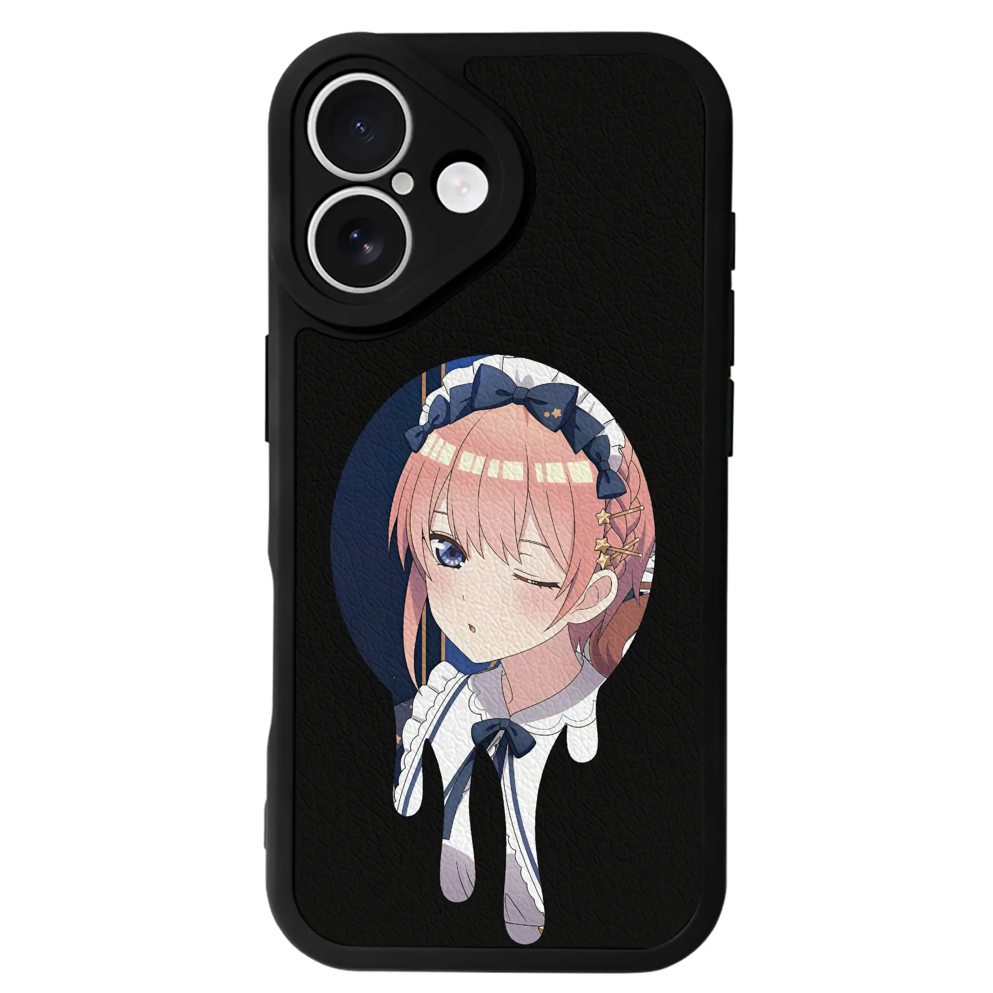 五等分の花嫁 グッズ 中野 一花 - IPhone 16シリーズ対応 ・ シリコンスマホケース ・ レザー調 ・ 高精度フィット ・ 耐衝撃 ・ ワイヤレス充電対応 ・ 精密カット